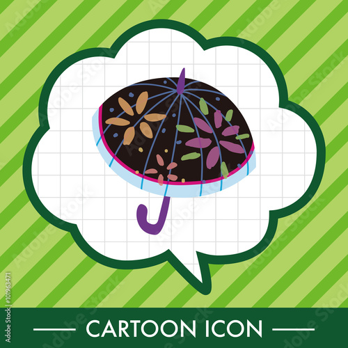 Umbrella theme elemets vector,eps