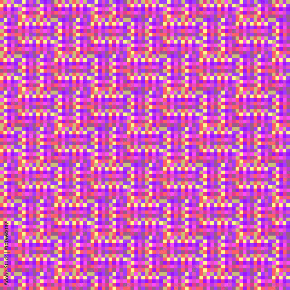 The pattern of the colored pixels The pattern of the colored pixels