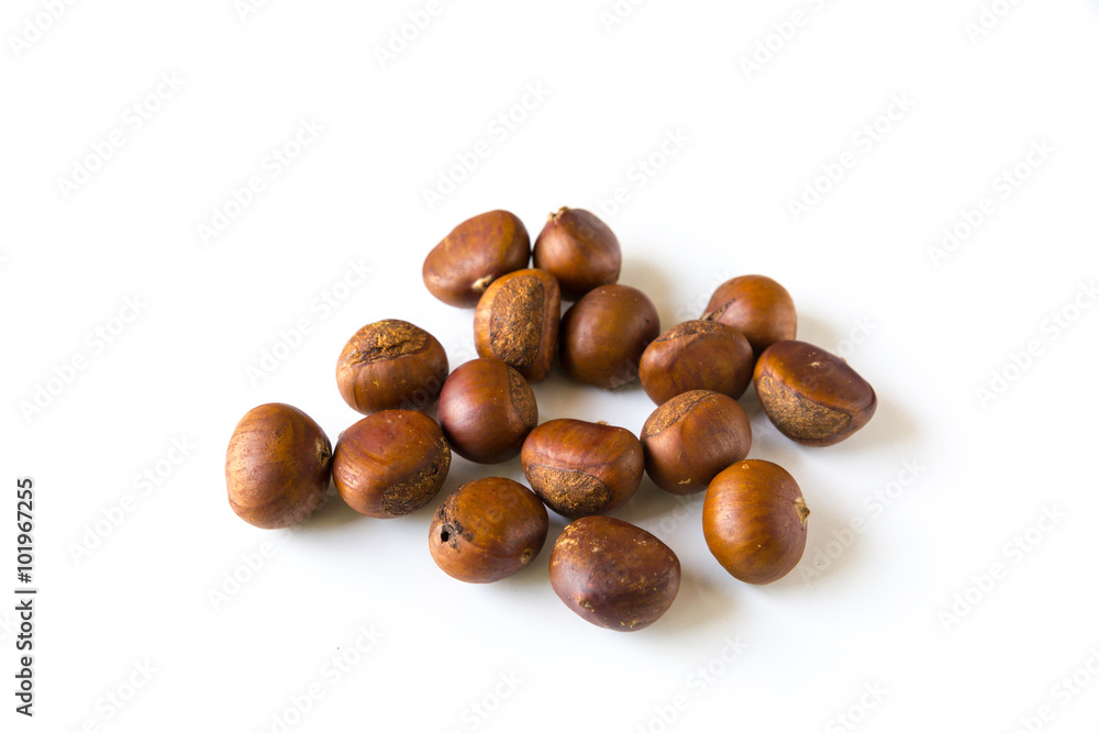 Delicious roasted chestnuts ready to eat Delicious roasted chestnuts ready to eat