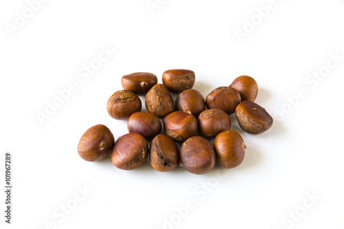 Delicious roasted chestnuts ready to eat