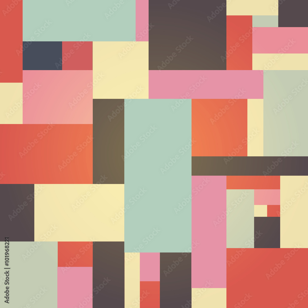 geometric vector seamless patchwork pattern design