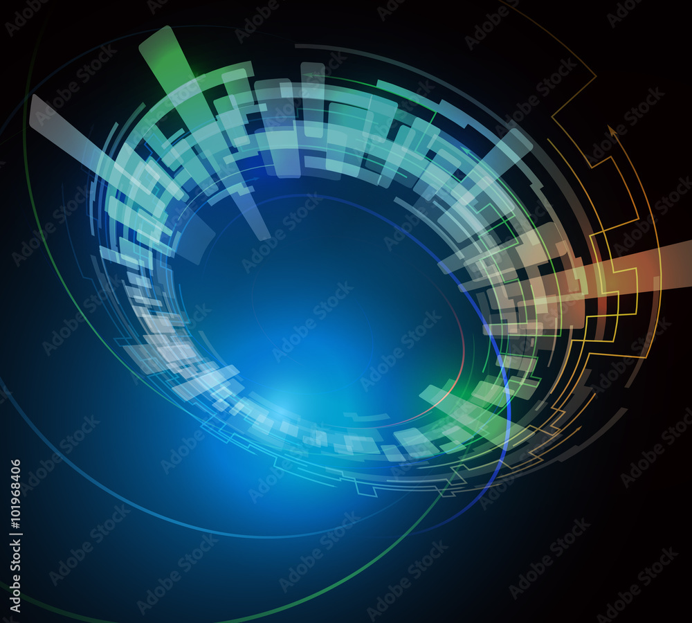 circle and rotation, abstract image, vector illustration circle and rotation, abstract image, vector illustration