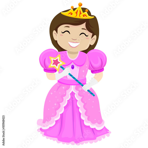 Illustration of a Beautiful Princess