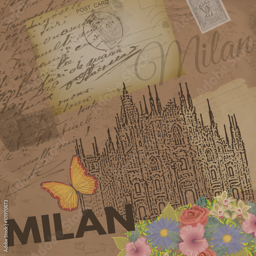 Milan vintage poster