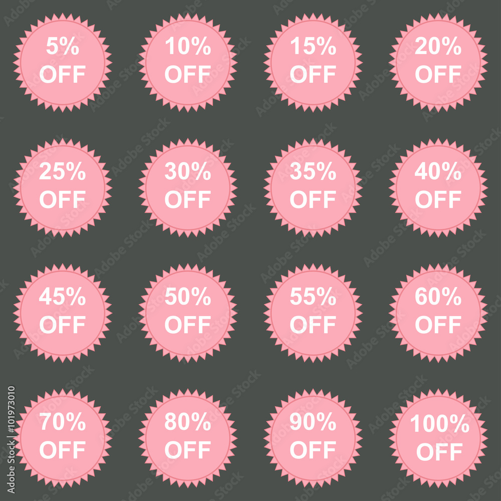 Vector Discount Labels Vector Discount Labels