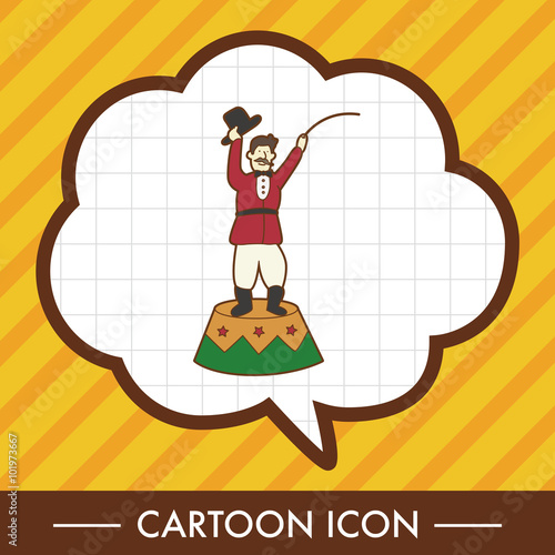 circus tamer theme elements vector,eps