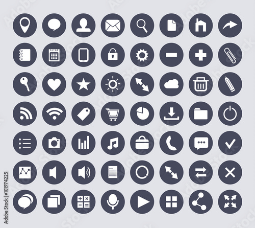 Web icons. Vector