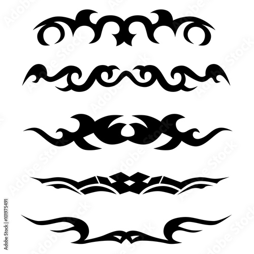 Tattoo tribal vector design. Tattoo. Stencil. Pattern. Design. Ornament. 