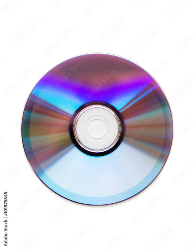 compact disc on white background compact disc on white background