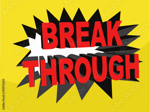 Breakthrough Banner Illustration (Vector)