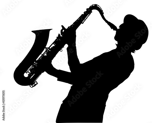 saxophone player  photo