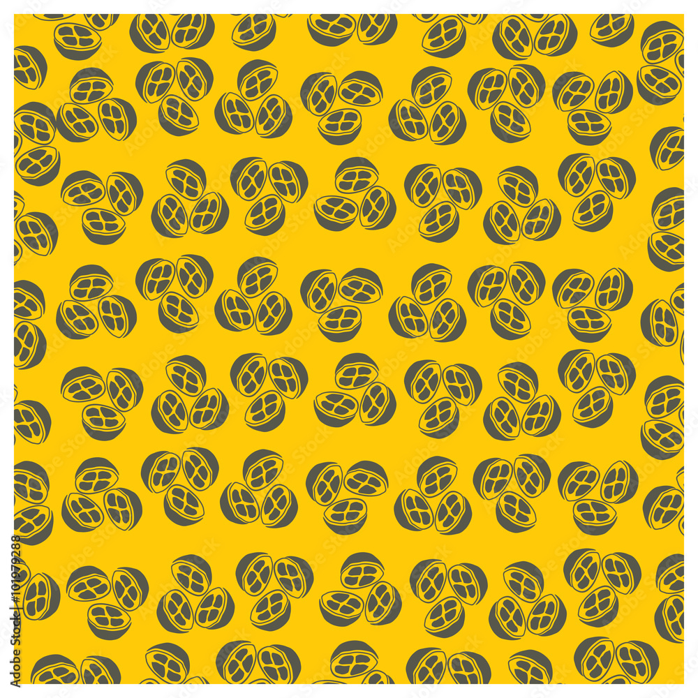 Leaves,fruits and Flowers seamless pattern Leaves,fruits and Flowers seamless pattern
