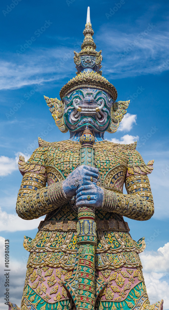 Demon Guardian Wat Phra Kaew Grand Palace (Temple of the Emerald