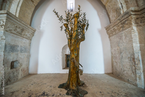 Tableau sur toile Interior of the The Last Supper Room in Jerusalem city, Israel