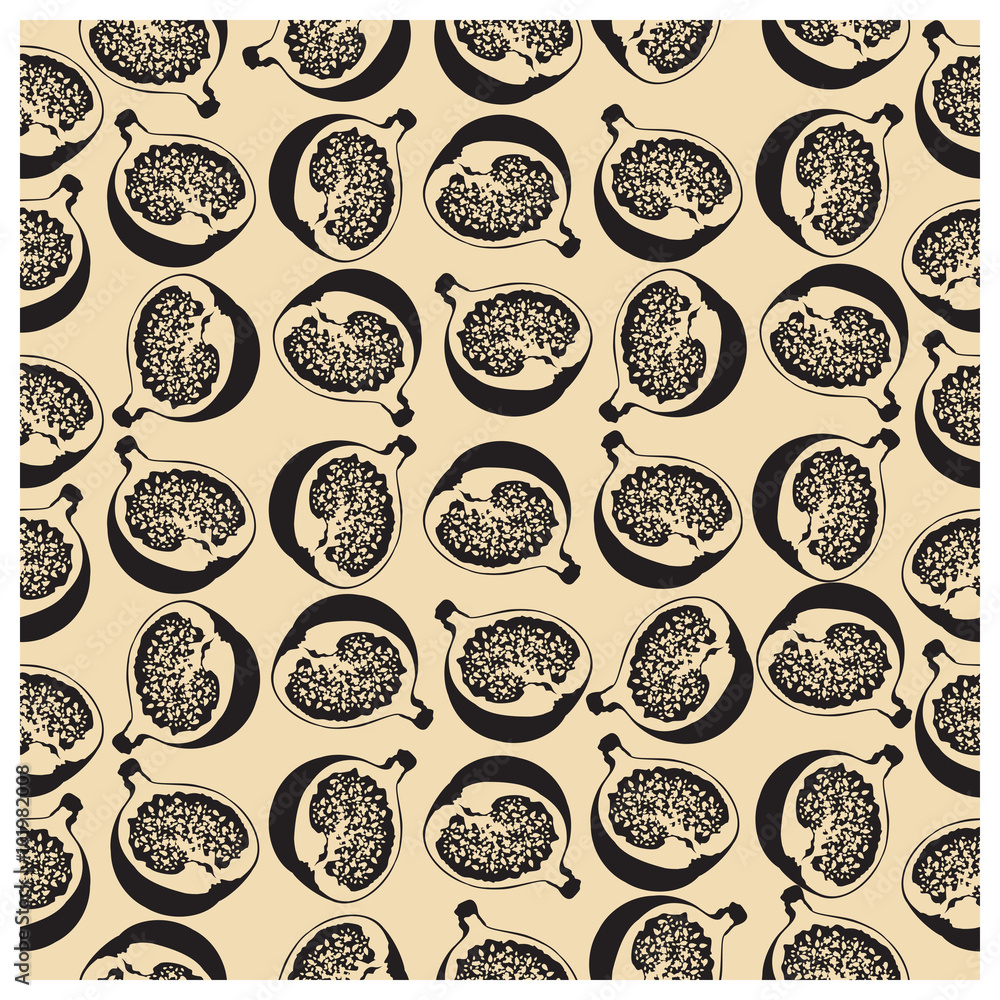 Leaves,fruits and Flowers seamless pattern Leaves,fruits and Flowers seamless pattern