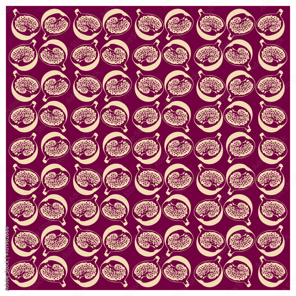 Leaves,fruits and Flowers seamless pattern Leaves,fruits and Flowers seamless pattern