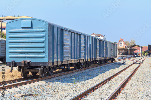 Cargo train wagon, Thailand.