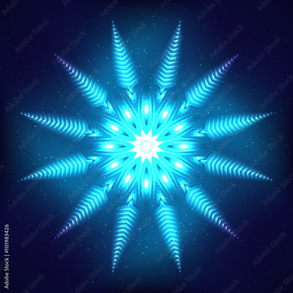 Abstract shining cosmic star Abstract shining cosmic star