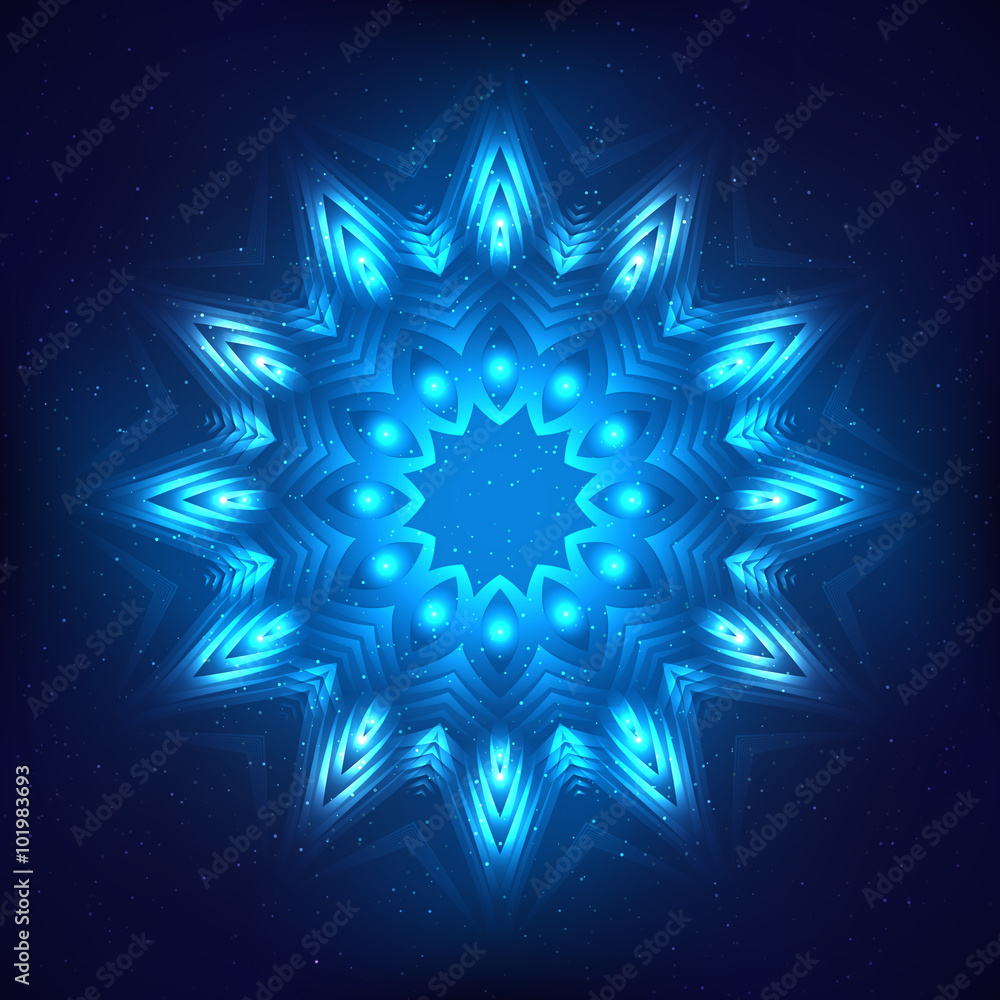 Abstract shining cosmic star Abstract shining cosmic star