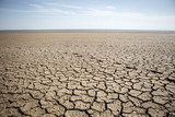 Dry cracked ground. The problem of drought