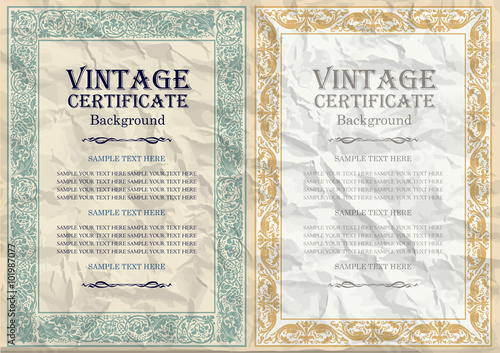 vintage frame design: art nouveau