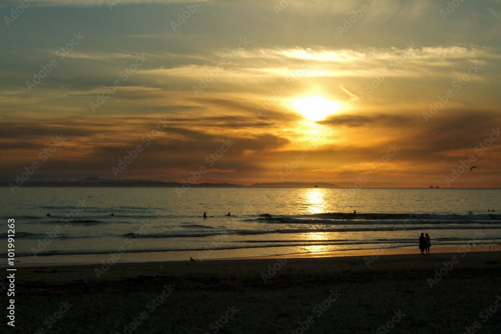 Amazing Sunset at the Beach