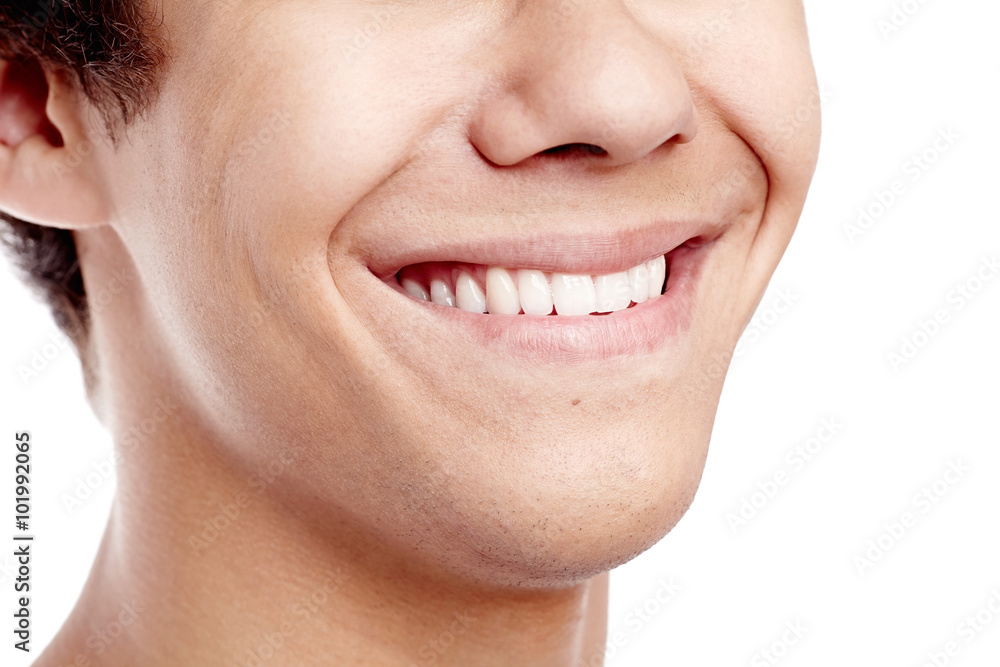 Obraz premium Niesamowite zbliżenie uśmiech toothy