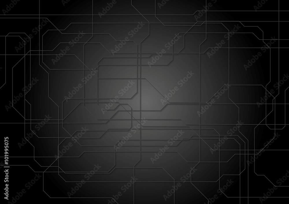 Dark tech lines vector background Dark tech lines vector background