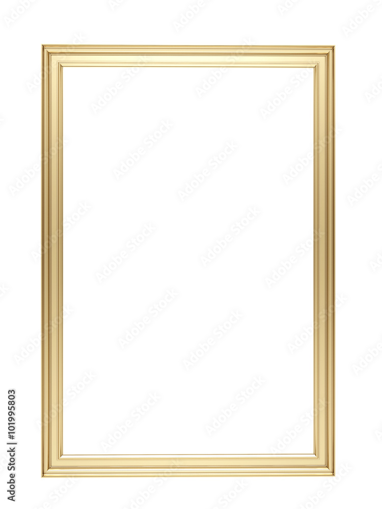 golden frame isolated golden frame isolated