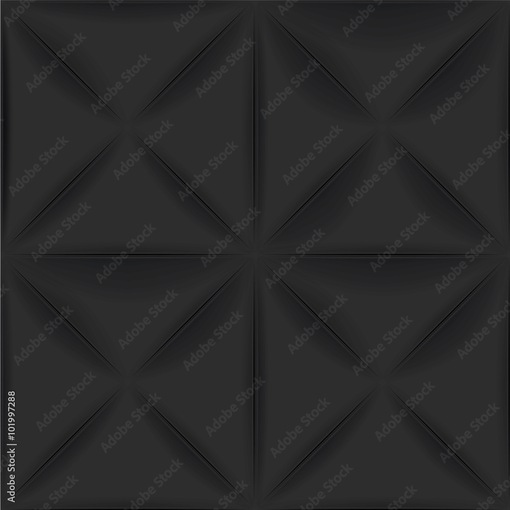 Obraz premium Black vector geometric pattern background