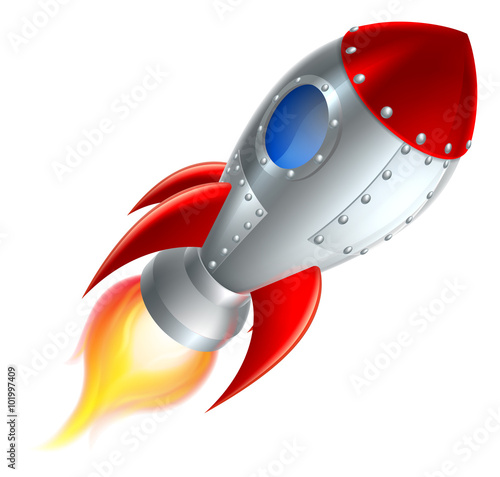 Rocket Space Ship Cartoon