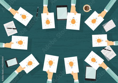  business brainstorm.share idea to work.business creative.