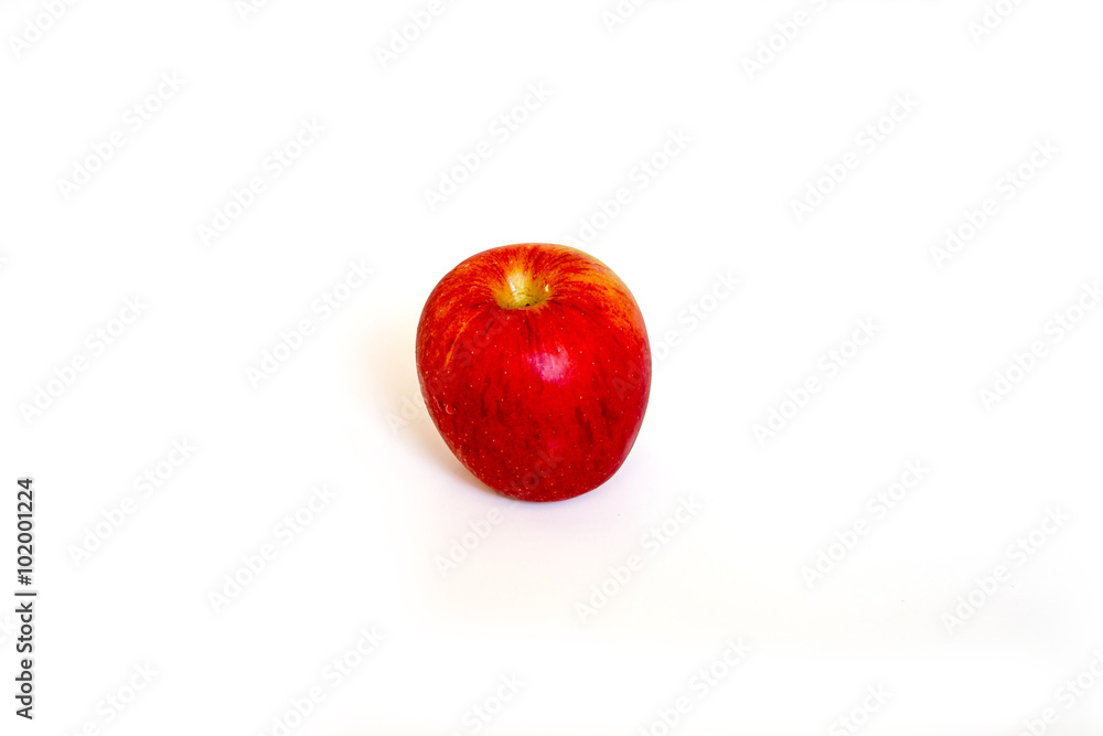 Red apple isolated on white background cutout Red apple isolated on white background cutout