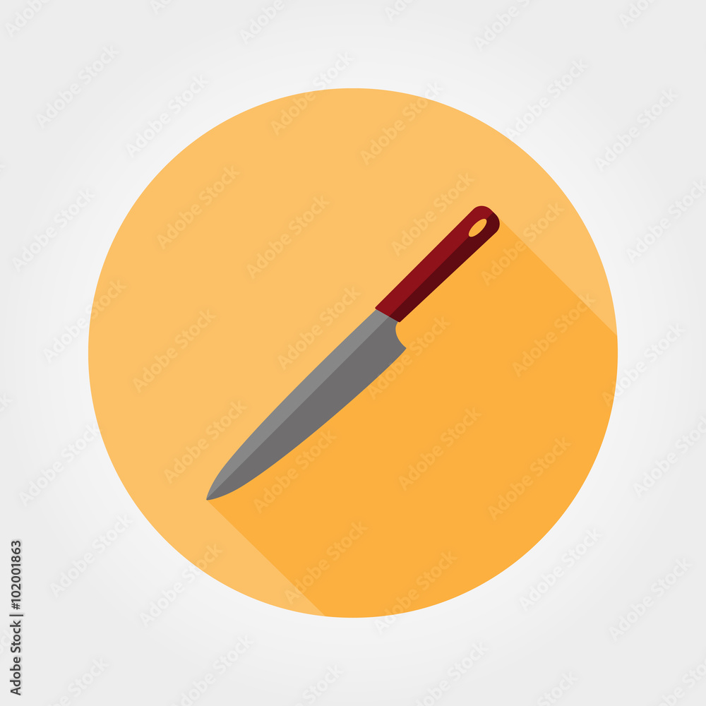 Kitchen knife icon. Kitchen knife icon.