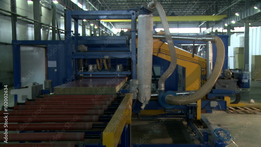 View on fabricated SIP moves along conveyor View on fabricated SIP moves along conveyor