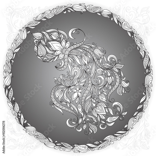Zodiac sign Aquarius.