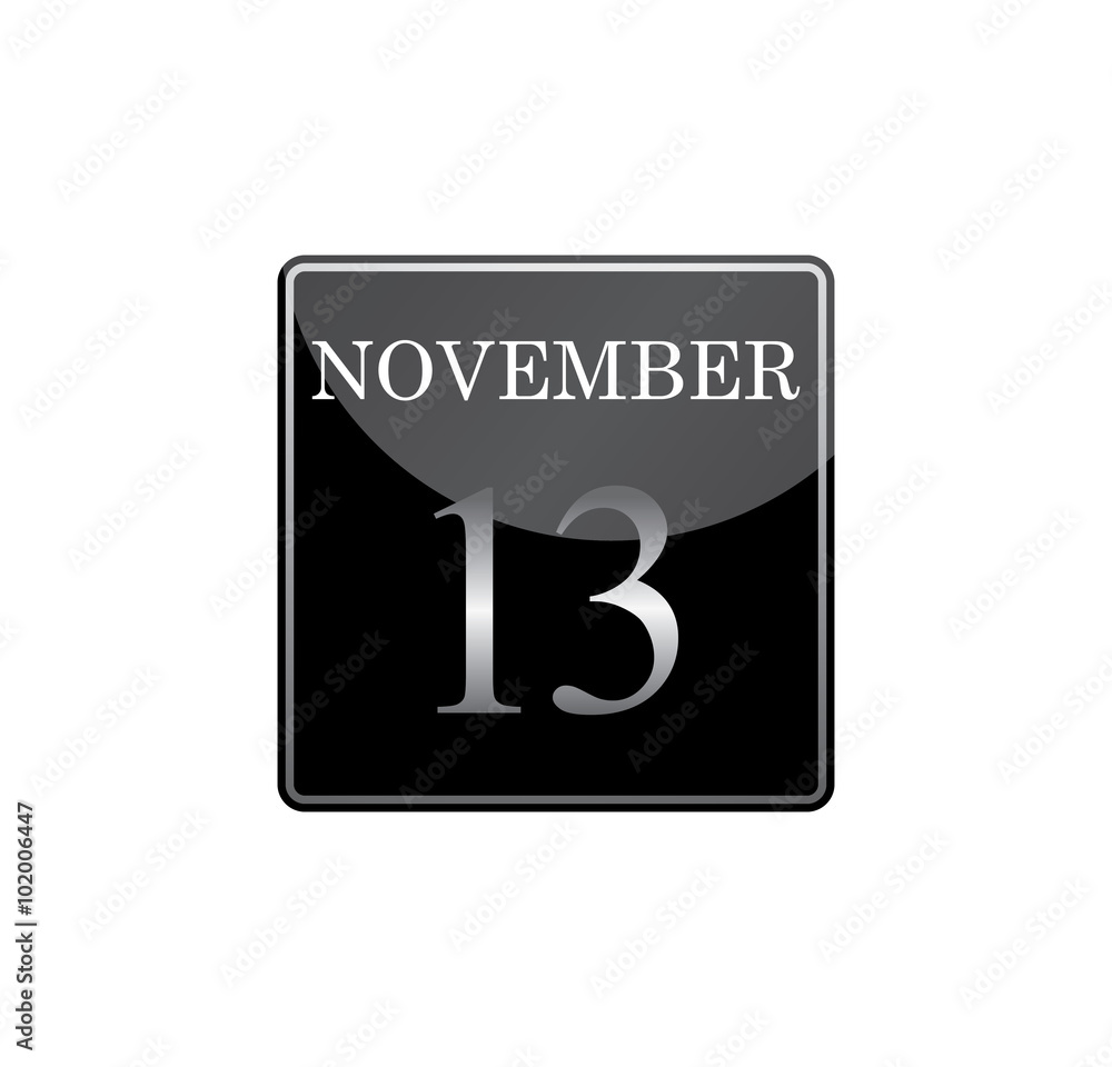 13 november calendar silver and glossy 13 november calendar silver and glossy