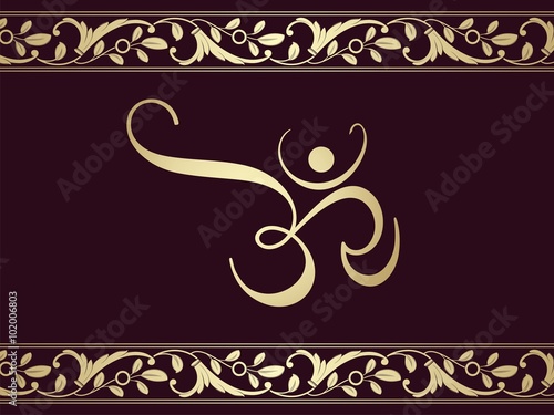 aum syllable, paisley design , Hinduism , India