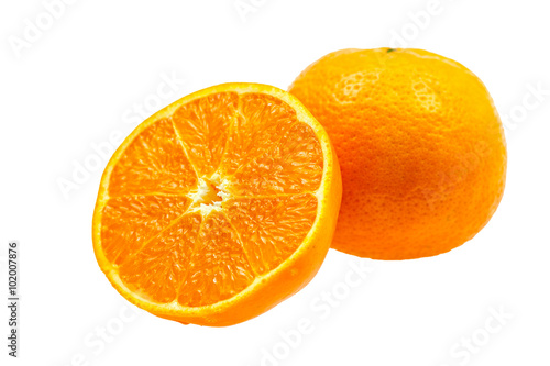 orange fruit on white Background