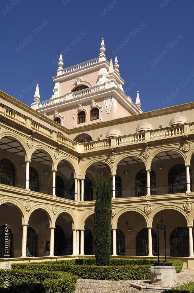 Cloister of Faculty of the University of Murcia,Spain