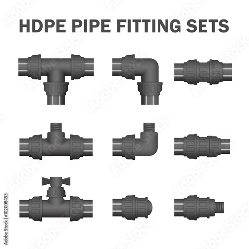 Pipe fitting vector