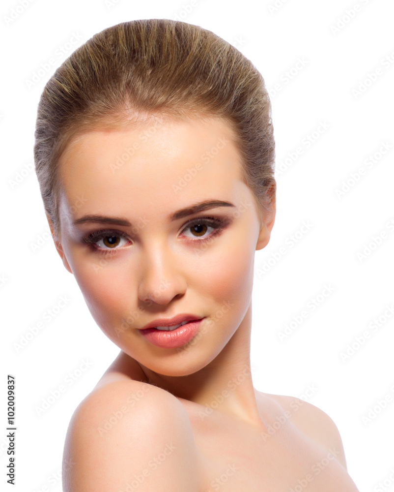 Young healthy girl isolated Young healthy girl isolated