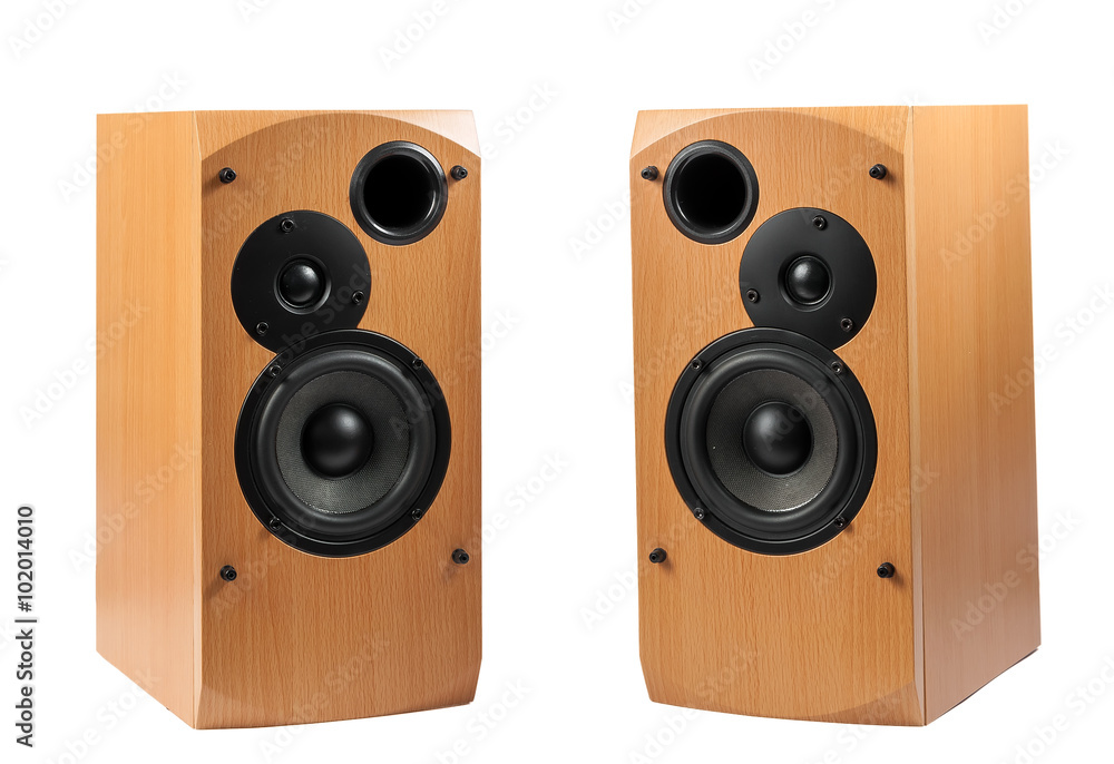 Speaker isolated on white background Speaker isolated on white background