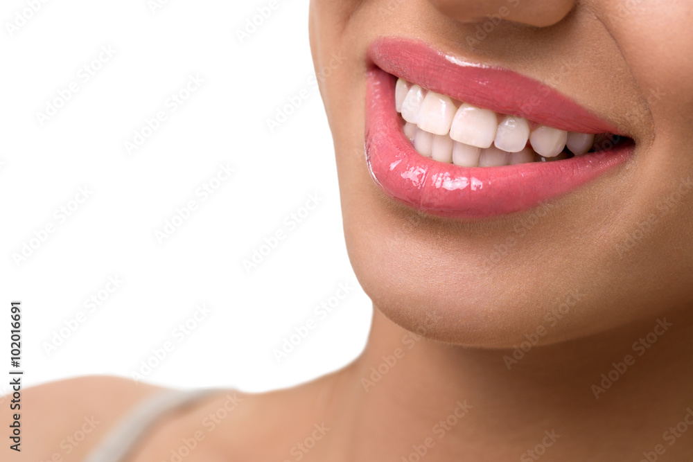 Obraz premium Woman smile, close up