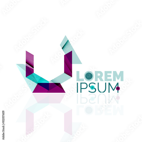 Free Download Logo, abstract geometric business icon - GFXLoad