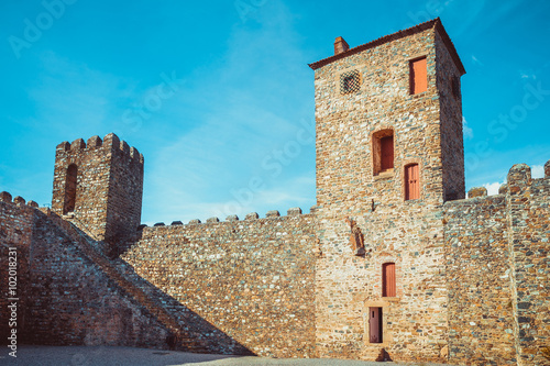 Inner domain of the fort castillo of Braganza. photo