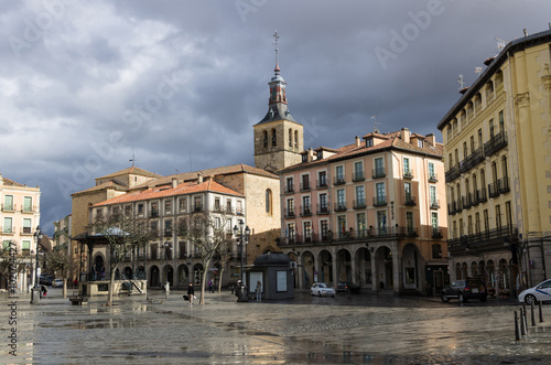 Plaza Mayor square in Segovia, Spain