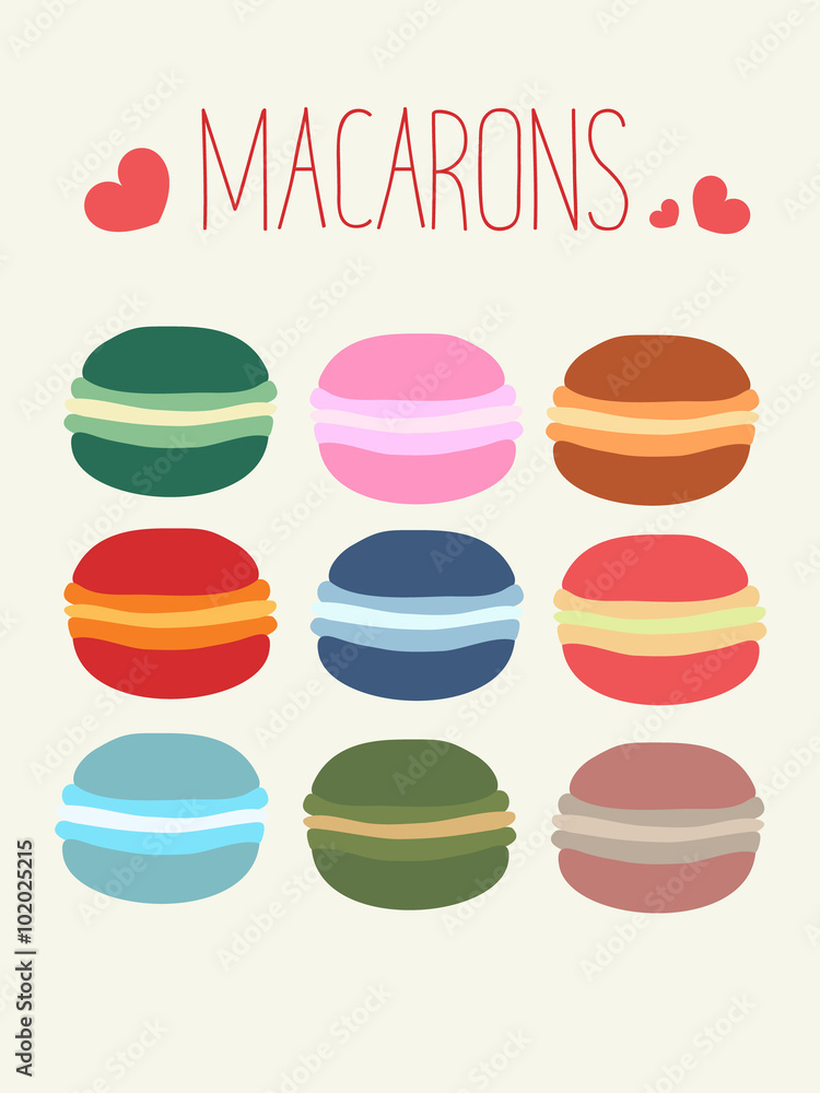 Macarons, sweet love