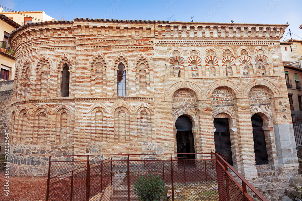 Mosque of Cristo de la Luz in Toledo, Spain. Moorish mosque built in 999