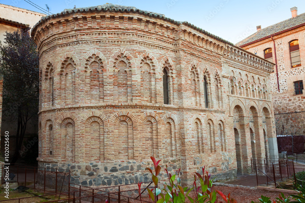 Mosque of Cristo de la Luz in Toledo, Spain. Moorish mosque built in 999